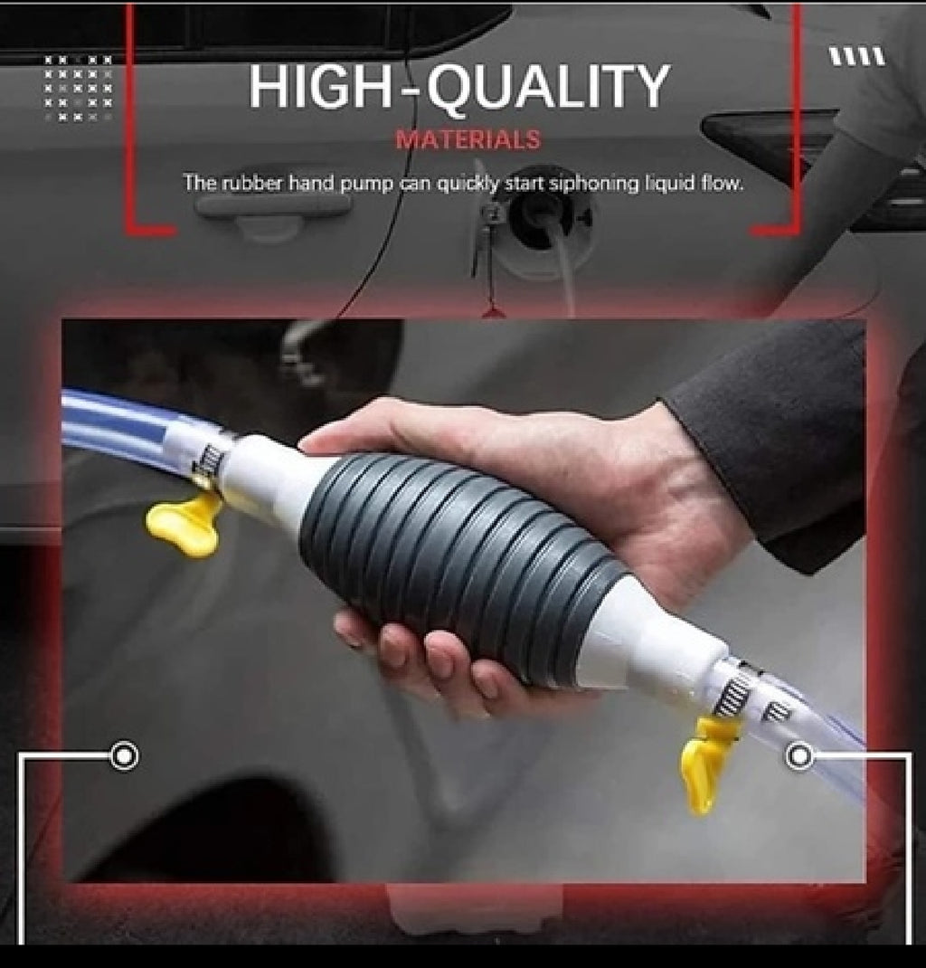 Fuel Transfer Pump Kit, High Flow Siphon Hand Oil Pump, Portable Manual Car Fuel Pump for Petrol Diesel Oil Liquid Water Transfer Pump.